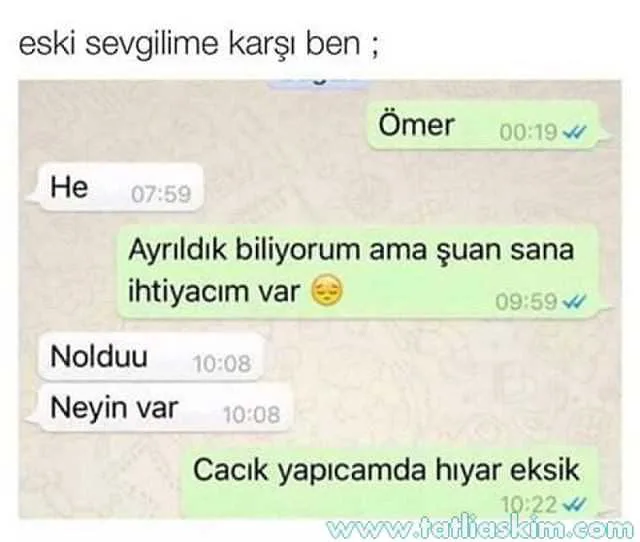 Whatsapp Eski Sevgili Konuşmaları ve Sözleri 16 eski sevgili konuşmaları