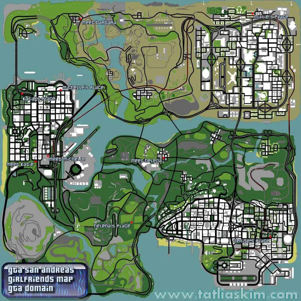 Gta San Andreas Sevgili Haritası 10 gta san andreas sevgili haritası