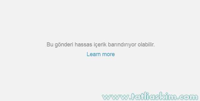 Bu gönderi hassas içerik barındırıyor olabilir